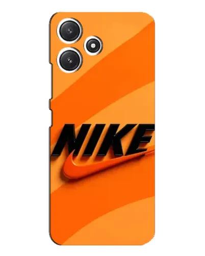 Чехол для Xiaomi POCO M6 с картинкой «Оранжевый драйв Nike»