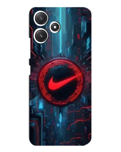 Чехол для Xiaomi POCO M6 с картинкой «Техногенный стиль Nike»