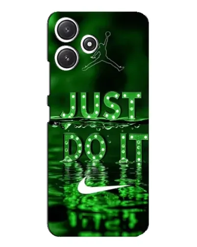 Чехол для Xiaomi POCO M6 с картинкой «Зеленый неоновый Nike»