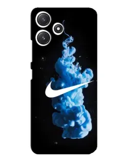 Чехол для Xiaomi POCO M6 с картинкой «Nike и синий дым»