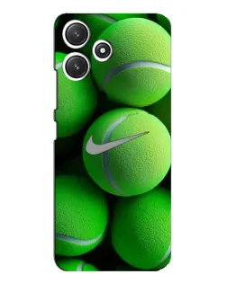 Чехол для Xiaomi POCO M6 с картинкой «Теннисные мячи Найк»