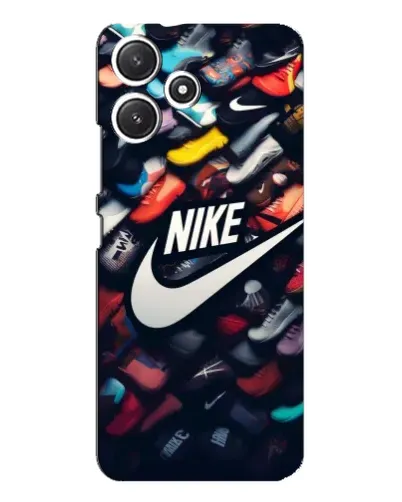 Чехол для Xiaomi POCO M6 с картинкой «Коллекция кроссовок Nike»