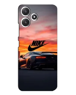 Чехол для Xiaomi POCO M6 с картинкой «Nike и суперкар»