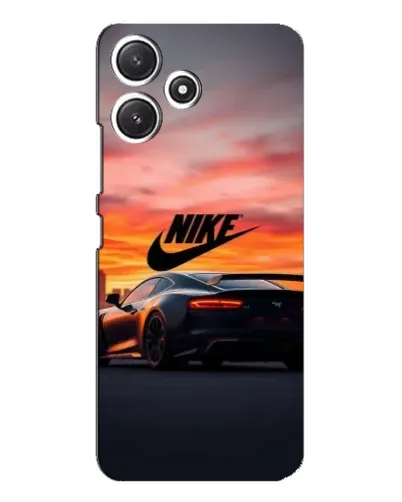 Чехол для Xiaomi POCO M6 с картинкой «Nike и суперкар»