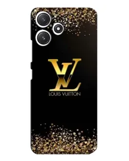 Чехол для Xiaomi POCO M6 с картинкой «LV — золотые искры»