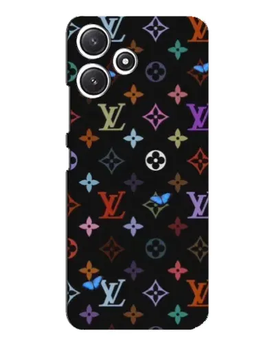 Чехол для Xiaomi POCO M6 с картинкой «Цветная монограмма LV»