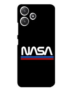 Чехол для Xiaomi POCO M6 с картинкой «NASA — классика Red Blue»