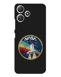 Чехол для Xiaomi POCO M6 с картинкой «NASA — эмблема миссии»
