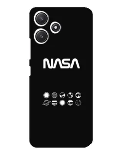 Чехол для Xiaomi POCO M6 с картинкой «NASA — технический принт»
