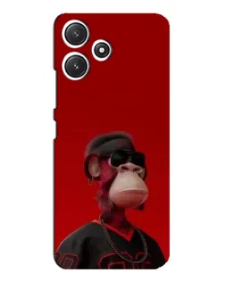 Чехол для Xiaomi POCO M6 с картинкой «Bored Ape в красном»