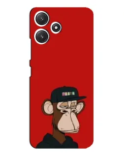 Чехол для Xiaomi POCO M6 с картинкой «Bored Ape — красный фон»