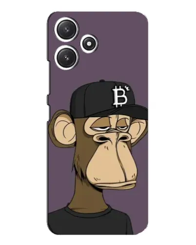 Чехол для Xiaomi POCO M6 с картинкой «Bored Ape в кепке»