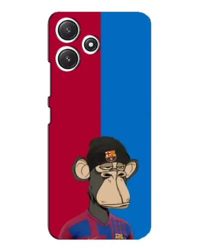 Чехол для Xiaomi POCO M6 с картинкой «Bored Ape — фанат Барсы»