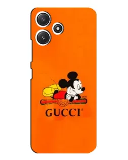 Чохол для Xiaomi POCO M6 з картинкою «Міккі Маус Gucci — помаранч» Чохол для Xiaomi POCO M6 з картинкою «Міккі Маус Gucci — помаранч»