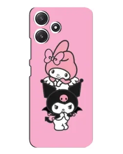 Чехол для Xiaomi POCO M6 с картинкой «My Melody и Kuromi»