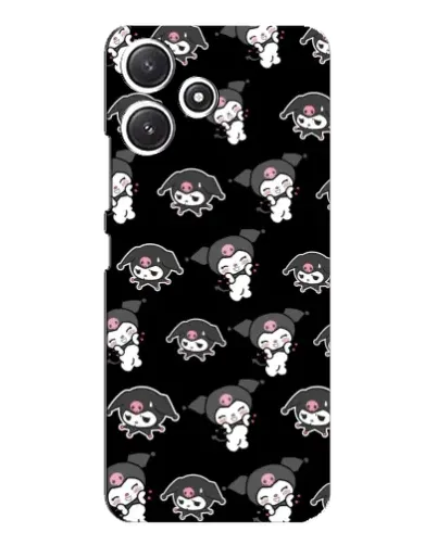 Чехол для Xiaomi POCO M6 с картинкой «Черный паттерн Kuromi» Чехол для Xiaomi POCO M6 с картинкой «Черный паттерн Kuromi»