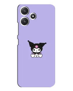 Чехол для Xiaomi POCO M6 с картинкой «Kuromi — фиолетовый минимализм»
