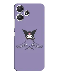 Чехол для Xiaomi POCO M6 с картинкой «Kuromi на лиловом фоне»