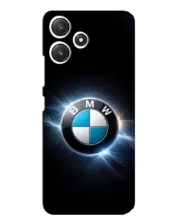 Чохол для Xiaomi POCO M6 з картинкою «BMW — неонове сяйво»