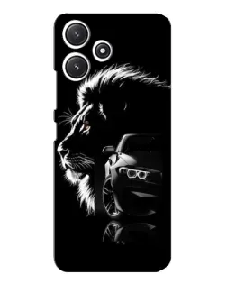 Чохол для Xiaomi POCO M6 з картинкою «BMW та лев»
