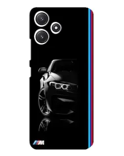Чохол для Xiaomi POCO M6 з картинкою «Силует BMW в темряві»
