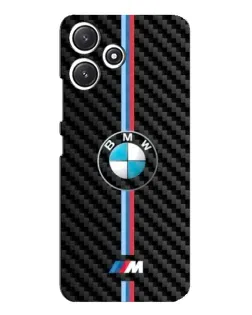 Чохол для Xiaomi POCO M6 з картинкою «Емблема BMW та карбон»