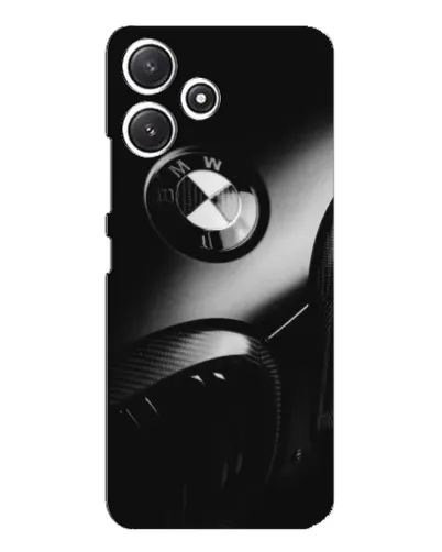 Чехол для Xiaomi POCO M6 с картинкой «Эмблема BMW — макро»