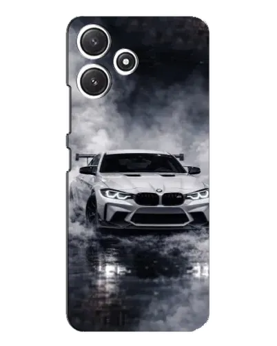 Чехол для Xiaomi POCO M6 с картинкой «BMW сквозь туман»