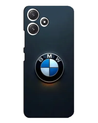 Чехол для Xiaomi POCO M6 с картинкой «Логотип BMW — минимализм»