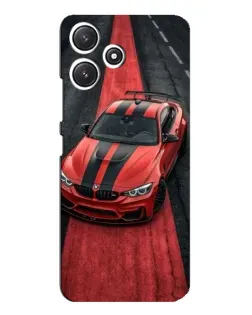 Чохол для Xiaomi POCO M6 з картинкою «BMW на червоній доріжці»
