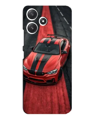 Чехол для Xiaomi POCO M6 с картинкой «BMW на красной дорожке»