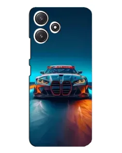 Чохол для Xiaomi POCO M6 з картинкою «BMW — вогні неону»