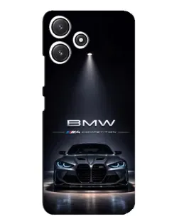 Чохол для Xiaomi POCO M6 з картинкою «BMW крізь нічне місто»