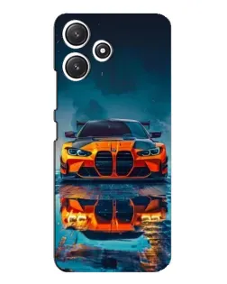 Чохол для Xiaomi POCO M6 з картинкою «BMW — золота емблема»