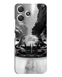Чохол для Xiaomi POCO M6 з картинкою «BMW — акварельний дрифт»