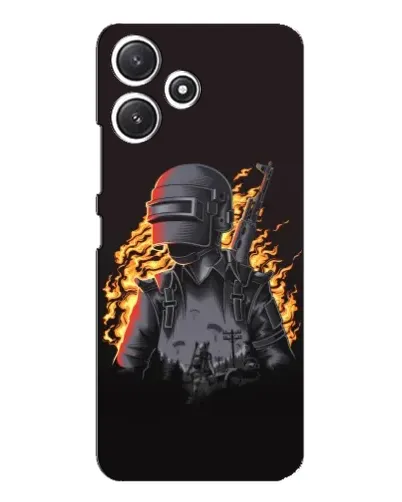 Чехол для Xiaomi POCO M6 с картинкой «PUBG — огненный силуэт» Чехол для Xiaomi POCO M6 с картинкой «PUBG — огненный силуэт»