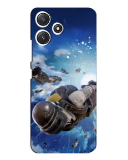 Чехол для Xiaomi POCO M6 с картинкой «Десант PUBG — прыжок»