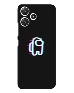 Чехол для Xiaomi POCO M6 с картинкой «Among Us неон»