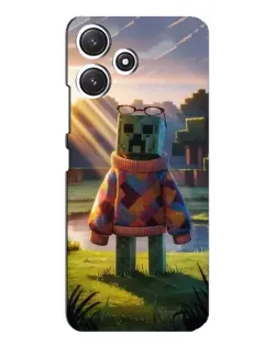 Чехол для Xiaomi POCO M6 с картинкой «Крипер в свитере»