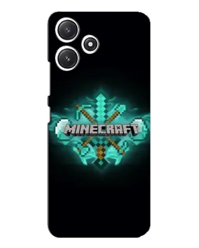 Чехол для Xiaomi POCO M6 с картинкой «Minecraft Diamond лого» Чехол для Xiaomi POCO M6 с картинкой «Minecraft Diamond лого»