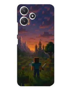 Чехол для Xiaomi POCO M6 с картинкой «Стив у башни»