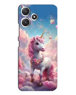 Чехол для Xiaomi POCO M6 с картинкой «Единорог среди облаков»