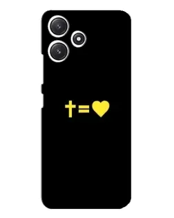 Чехол для Xiaomi POCO M6 с картинкой «Сердце и Крест»