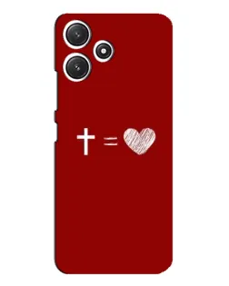 Чехол для Xiaomi POCO M6 с картинкой «Уравнение любви»