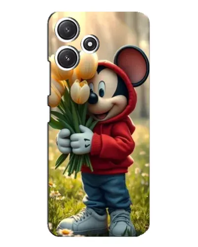 Чехол для Xiaomi POCO M6 с картинкой «Микки с тюльпанами» Чехол для Xiaomi POCO M6 с картинкой «Микки с тюльпанами»