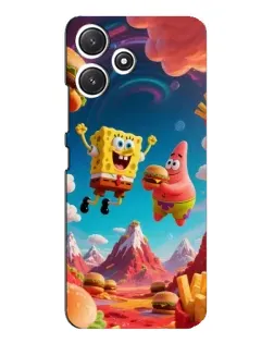 Чехол для Xiaomi POCO M6 с картинкой «Космический фастфуд»