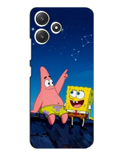 Чехол для Xiaomi POCO M6 с картинкой «Губка Боб и Патрик ночью» Чехол для Xiaomi POCO M6 с картинкой «Губка Боб и Патрик ночью»