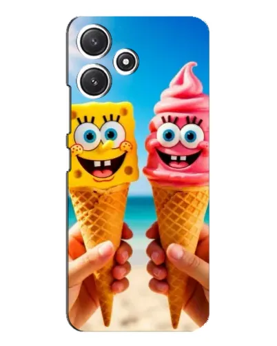 Чехол для Xiaomi POCO M6 с картинкой «Спанч Боб мороженое» Чехол для Xiaomi POCO M6 с картинкой «Спанч Боб мороженое»