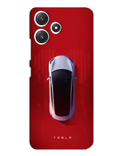 Чохол для Xiaomi POCO M6 з картинкою «Tesla Top View»