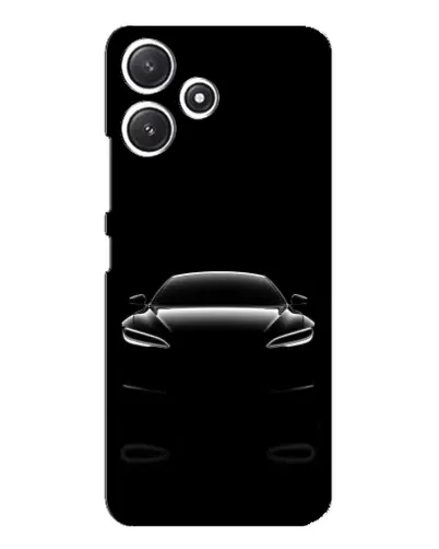 Чехол для Xiaomi POCO M6 с картинкой «Силуэт Tesla Night»
